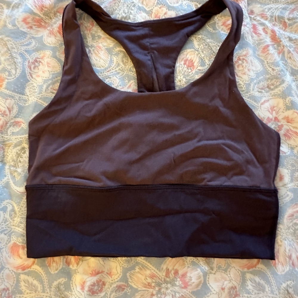 Lululemon burgundy Sports Bra with Racerback Design